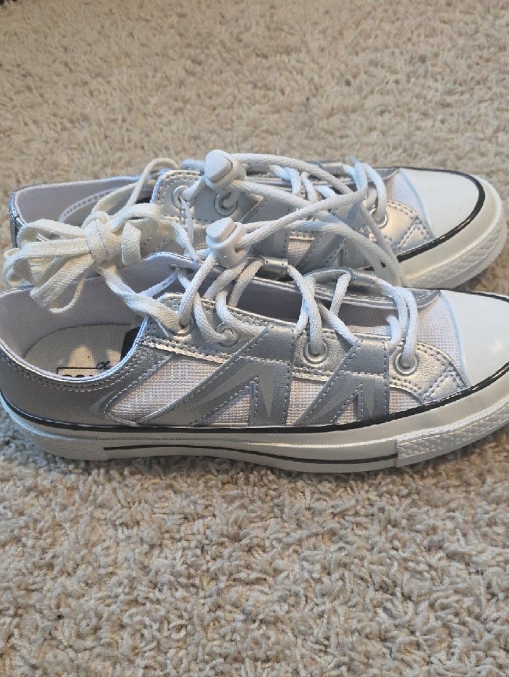 Converse Chuck Taylor 70 Low 'Metallic Pack' sneakers in Silver Size 7